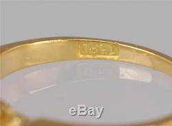 Art Deco 0.5ct Old Cut Diamond Antique 18ct Gold Five Stone Vintage Ring ca 1920