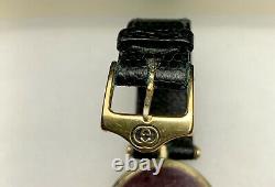 Authentic Gucci Vintage Old Wrist Watch Ladies Women 14mm Quartz Gold READ