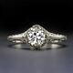 Certified K Vs2 0.82ct Vintage Diamond Engagement Ring Old European Cut Antique