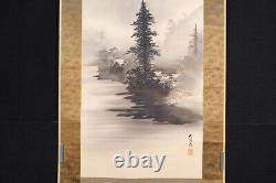 CHINESE PAINTING HANGER SCROLL LANDSCAPE CHINA VINTAGE OLD PICTURE f706