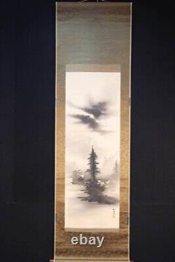 CHINESE PAINTING HANGER SCROLL LANDSCAPE CHINA VINTAGE OLD PICTURE f706