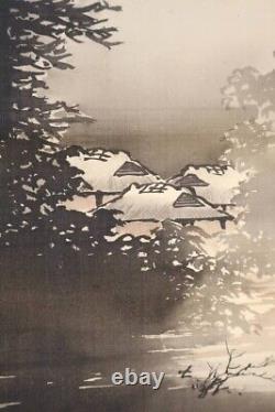 CHINESE PAINTING HANGER SCROLL LANDSCAPE CHINA VINTAGE OLD PICTURE f706