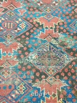 Ca. 1880 Beautiful old antique Turkmen Ersari Barshir rug 7.3x4.6 ft