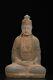 Chinese Antique Vintage Old Wood Carving Kwan-yin Statue Painted Sculpture Art