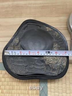 Chinese Old Ink Stone Antique Vintage Suzuri Sumi Calligraphy Shodo Shuji Tool