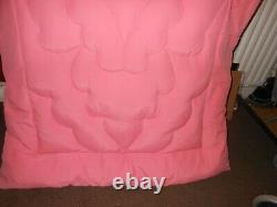 Eiderdown Feather Antique Vintage Rose Pink Single Bed Cotton Sateen Old Downton