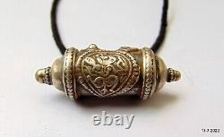 Ethnic vintage antique old silver necklace pendant tribal jewellery
