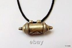 Ethnic vintage antique old silver necklace pendant tribal jewellery