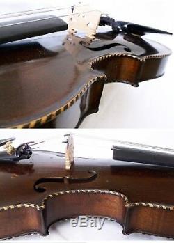 Fine Old Lionhead Violin Video Antique Rare Lion Head 114