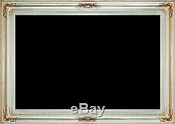 Frame 24x36 Vintage Style Old Silver Ornate Picture Oil Painting Frame 568-4