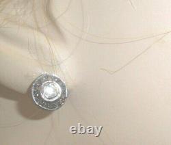 Genuine Radiant Clean Diamond Antique 1 Ct Old Mine Rose Cut Studs 14k Earrings