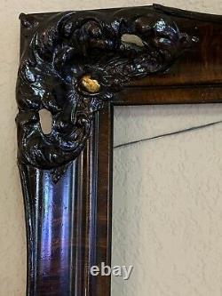 Gorgeous Antique Ornate Carved Wood Oil Painting Picture Frame 16X20 Old Vintage