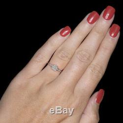 H Vs. 87 Old Mine Brilliant Cut Diamond Platinum Engagement Ring Vintage Antique