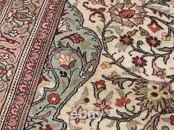 Handmade Oriental Floral Rug, Old Large Wool Rug, Traditional Vintage Carpet 6x10