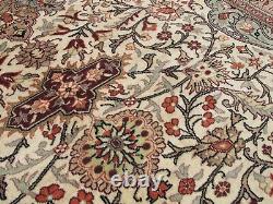 Handmade Oriental Floral Rug, Old Large Wool Rug, Traditional Vintage Carpet 6x10