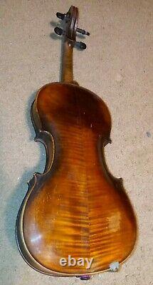 Jacobus Stainer Label Inside Vintage Antique Old Violin Full Size