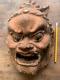 Japan Samurai Mask Bishamon Noh Ji 130+yr Old Antique