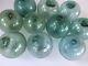 Japanese Glass Fishing Floats 10 X 3, No Netting Authentic Old Japan Balls