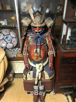 Japanese traditional vintage wearable armor Old samurai iron High class rare 3E