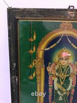 Kamuthi Sri Muthumarri Amman Madurai Meenakshi Antique Vintage Old Litho Print
