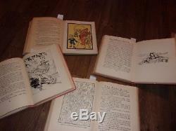 LOT old 9 Vintage antique set wizard of oz book collection Frank Baum collection