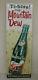Large 42'' X 14 Hillbilly Mountain Dew Vintage Style Embossed Signs Bottle Usa