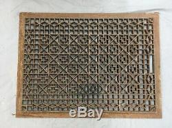 Large Antique Cast Iron Cold Air Return Vent Cover Vtg Old Grill 29x21 697-17E