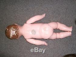 Large OLD Vintage Composition German jointed Baby doll sleepy sleeping eyes