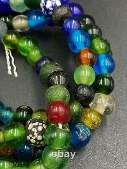 Lot Of Old Ancient Antique Vintage Jewelry Trade Traditional Chines Glass Beads