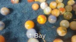 Lot Of Vintage Marbles, Clay and glass, Antique, Old