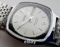 New Automatic Vintage Ussr Made Old Stock Slava 2427 Double Calendar Watch