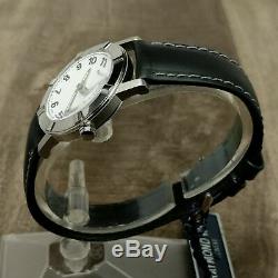 New Old Stock $795 Ladies Raymond Weil W1 Date Black/White 30mm Swiss Watch 3030