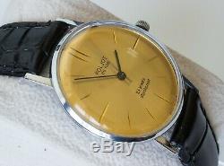 New Old Stock Ultra Slim Ussr Poljot De Luxe Wrist Watch 2209 Movement Rare