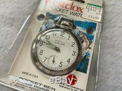 New Old Stock Westclox Pocket Ben Mechanical Wind Up Vintage Pocket Watch