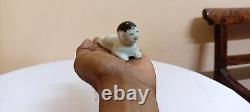 Nude Baby Boy Porcelain Statue Figurine Antique Vintage Old Rare Exquisite Japan