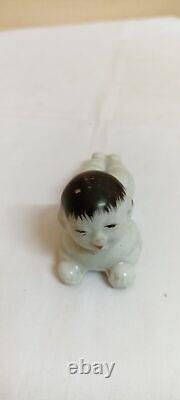 Nude Baby Boy Porcelain Statue Figurine Antique Vintage Old Rare Exquisite Japan