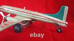 OAL MF104 ST-1 Antique Vintage/Old Friction Tin Toy Aeroplane Overseas Air Lines