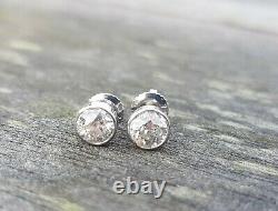OLD CUT DIAMOND Solitaire stud earrings from Fine Antique Diamonds