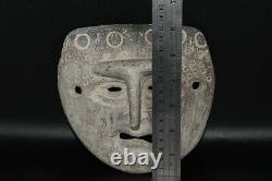Old Antique Greco Bactrian Decorated Stone Ceremonial Death Mask Ca. 250-125 BC