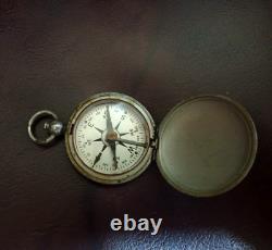 Old Nautical Antique Vintage Classic Style Brass Pocket Compass Of U. S Navy