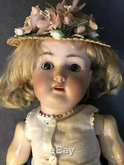 Old Vintage Antique German Bisque Composition Jointed Doll 168 Kestner Halbig