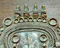 Old Vintage Antique Handcrafted Tribal Hindu God Ramdev Silver Metal Pendant