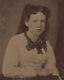 Old Vintage Antique Tintype Photo Pretty Young Lady Teen Girl With Beautiful Smile