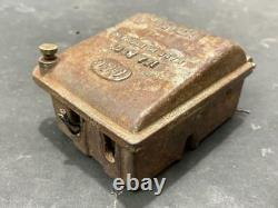 Old Vintage G. E. C 15a 250v X3023 Rustic Cast Iron Electric Fuse Meter, England