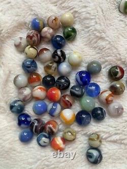 Old vintage antique marbles lot