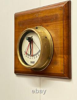 Original Antique Vintage Old Metal Observator Rotterdam Ship Clinometer