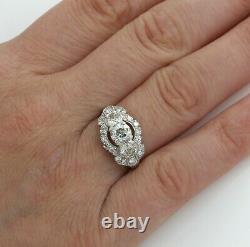 Platinum Antique Stunning 1.76 Ctw Old European Diamond Ring Size 5.75 #j882-1
