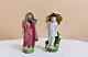 Pottery Porcelain Man & Woman In Saree Figurine Statue Antique Vintage Old Japan