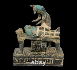 RARE ANCIENT EGYPTIAN ANTIQUE ANUBIS Lord of Mummification Old Egyptian Pharaoh
