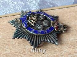 RARE Vintage old antique Badge medal award Masonic enamel silver 1927 R. M. I. G